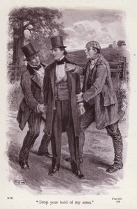 Ilustración para La Mujer de Blanco de Wilkie Collins (litografía) de Thomas Eyre Macklin