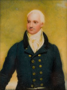 Retrato de Cecil Forester, c.1st Lord Forester, c.1830 (óleo y marfil)