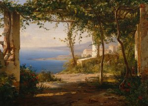 Vista sobre el golfo de Nápoles de Thomas Fearnley