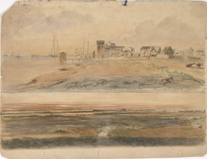 Indianola, Texas e Indianola con Lavaca Point en la distancia, 16 de mayo de 1852 de Thomas Flintoff