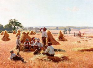 Cosechadores descansando, 1898 de Thomas Frederick Mason Sheard