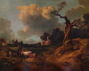 Iglesia de Elmsett, West Suffolk, siglo XVIII, 1935 de Thomas Gainsborough