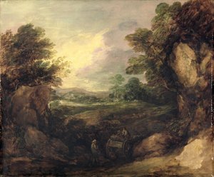 Paisaje con figuras, c.1786 (óleo sobre lienzo) de Thomas Gainsborough