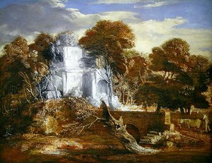 Paisaje con una Figura y Ganado de Thomas Gainsborough