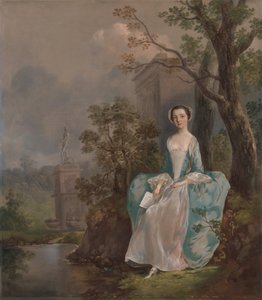 Retrato de una mujer, ca. 1750 de Thomas Gainsborough