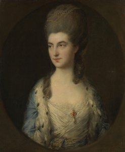 Retrato de una joven, llamada Miss Sparrow, década de 1770 de Thomas Gainsborough