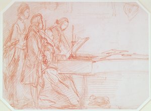 Estudio para un Retrato de Grupo de una Fiesta Musical, c.1770