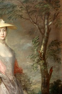 Detalle de un árbol, de un cuadro de Mary, condesa Howe, c.1760 (óleo sobre lienzo)