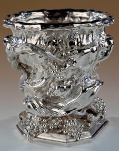 Cubeta de botella de plata estilo Rocaille (1727-1728) de Thomas Germain