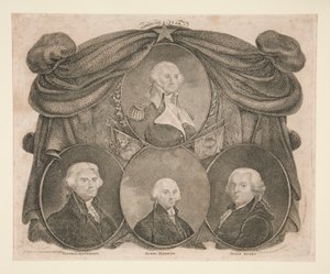 American Star, Washington, Jefferson, Madison y Adams de Thomas Gimbrede