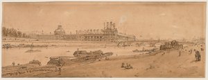 Una selección de veinte de las vistas más pintorescas de París, 1802 de Thomas Girtin