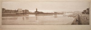 Una selección de veinte de las vistas más pintorescas de París: vista del pueblo de Chaillot, etc. tomadas desde el Pont de la Concorde de Thomas Girtin