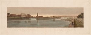 Una selección de veinte de las vistas más pintorescas de París: Vista del pueblo de Chaillot, 1803 de Thomas Girtin