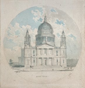 Catedral de San Pablo, c. 1790 de Thomas Girtin