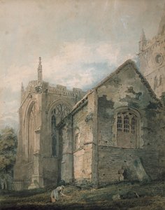 La antigua casa de osarios, Iglesia de la Santísima Trinidad, Stratford-upon-Avon de Thomas Girtin