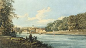 El nuevo paseo, York, c.1798 de Thomas Girtin