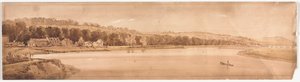 Veinte Vistas de París y sus Alrededores: Vista de St. Cloud y Monte Calvario..., 1802