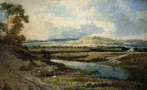 Vista cerca de Bromley, Kent de Thomas Girtin