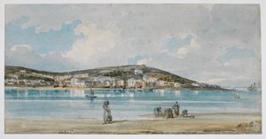 Vista de Appledore, North Devon, desde Instow Sands de Thomas Girtin