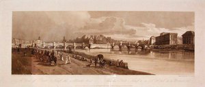 Vista del Pont Neuf, la Casa de la Moneda, etc. de Thomas Girtin