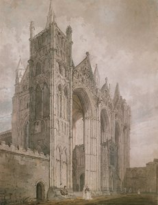 Fachada Oeste de la Catedral de Peterborough de Thomas Girtin