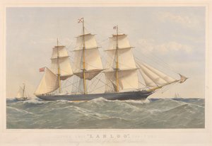Clipper Lahloo, 799 Tons, preparándose para desembarcar Piloto frente a los Owers