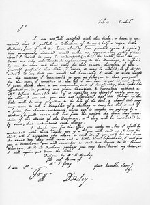 Carta de Thomas Gray sobre la edición de sus piezas poéticas