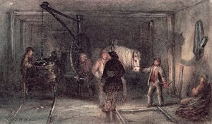 Ponis de mina y carro de Thomas H. Hair