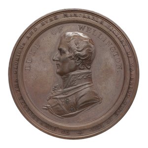 Medalla conmemorativa de Wellington y Blücher en Waterloo, 1815