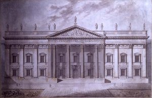 Proyecto para una Casa del Senado, Londres de Thomas Hardwick