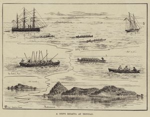 Regata de barcos en Trinidad de Thomas Harrington Wilson
