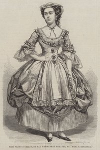 Miss Fanny Stirling, del Teatro Haymarket, como Miss Hardcastle de Thomas Harrington Wilson