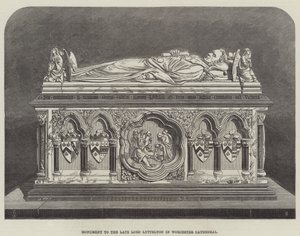 Monumento al difunto Lord Lyttelton en la Catedral de Worcester de Thomas Harrington Wilson
