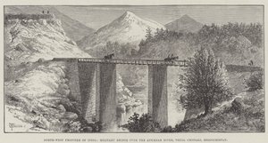 Frontera noroeste de India, puente militar sobre el río Anumbar, Thull Chotiali, Beluchistán de Thomas Harrington Wilson