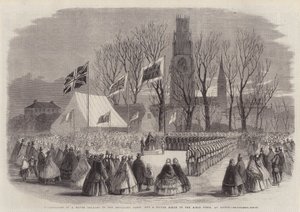 Presentación de una Trompeta de Plata al Cuerpo de Artillería y un Clarín de Plata al Cuerpo de Fusileros, en Boston de Thomas Harrington Wilson