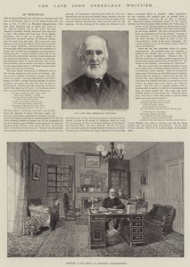 El difunto John Greenleaf Whittier de Thomas Harrington Wilson