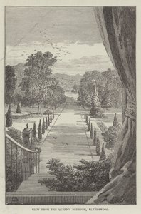 Vista desde el Dormitorio de la Reina, Blythswood de Thomas Harrington Wilson