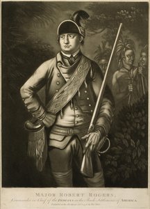 Mayor Robert Rogers, Comandante en Jefe de los Indios en los Asentamientos Traseros de América, c. 1776