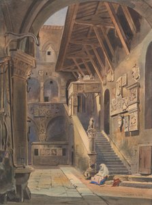 Patio del Bargello, Florencia de Thomas Hartley Cromek
