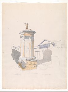 Monumento corégico de Lisícrates, Atenas de Thomas Hartley Cromek