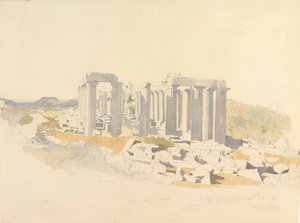 El Templo de Apolo en Bassae, 1843 de Thomas Hartley Cromek