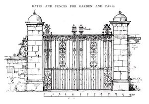 Puertas y cercas para jardín y parque, de 