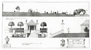 Southport: Sección y Detalles de la Terraza Superior y Muros, de 