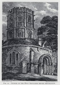 Iglesia del Santo Sepulcro antes de la restauración de Thomas Hearne