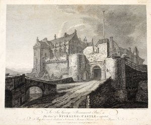 Vista del Castillo de Stirling, grabado por William Byrne, pub. 1781 de Thomas Hearne