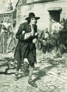 Benjamin Franklin llegando a Filadelfia (litografía) de Thomas Heath Robinson