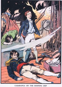 Casabianca (litografía en color) de Thomas Heath Robinson