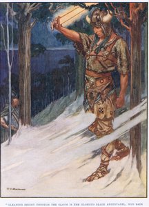 Blanco resplandeciente en la penumbra (litografía) de Thomas Heath Robinson