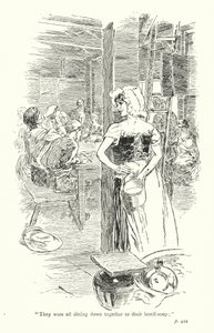 Ilustración para Un viaje sentimental de Laurence Sterne (litografía) de Thomas Heath Robinson