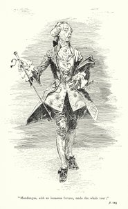 Ilustración para Un viaje sentimental de Laurence Sterne (litografía)